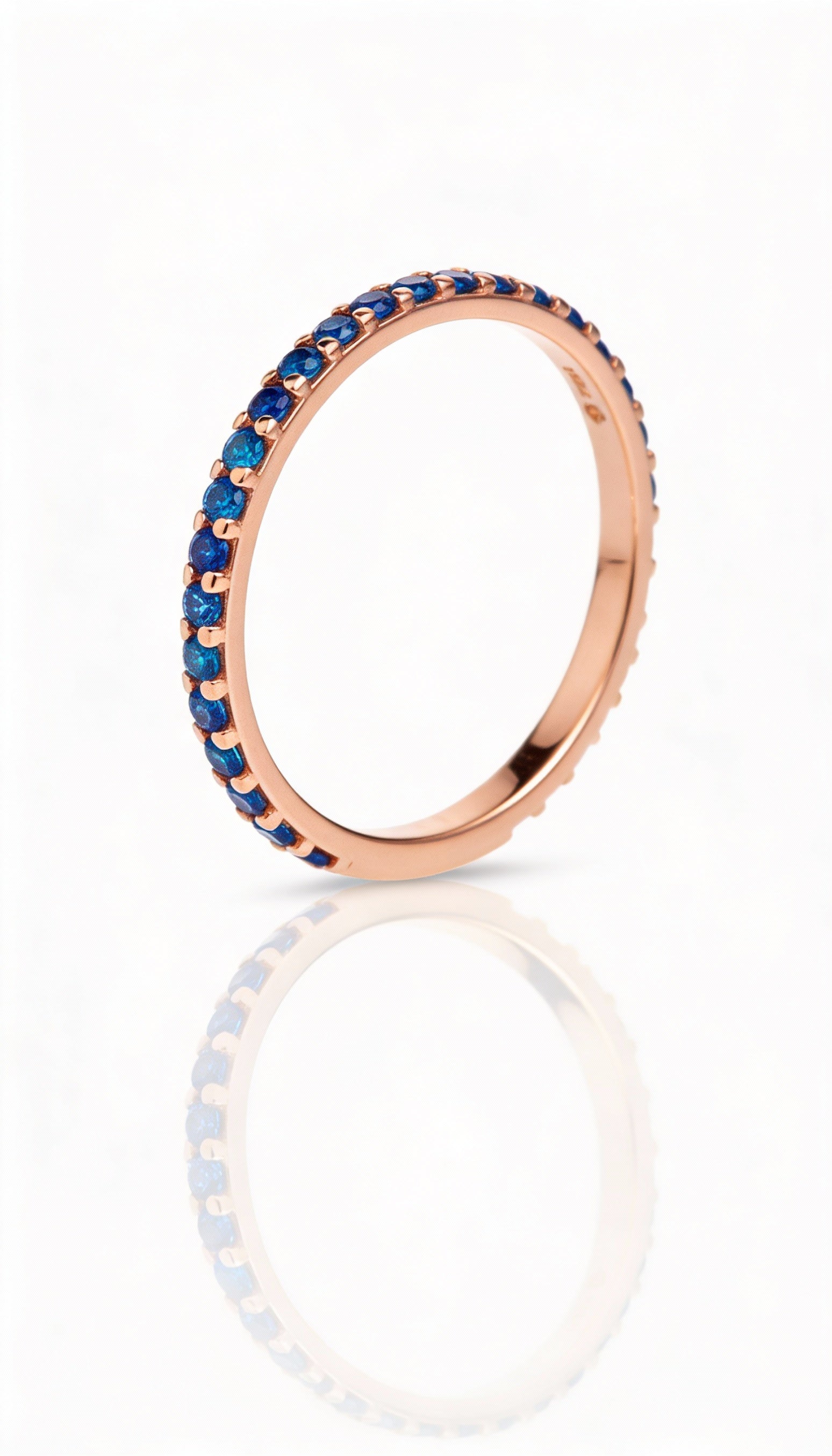 Anello Color Light Blue Rose Gold