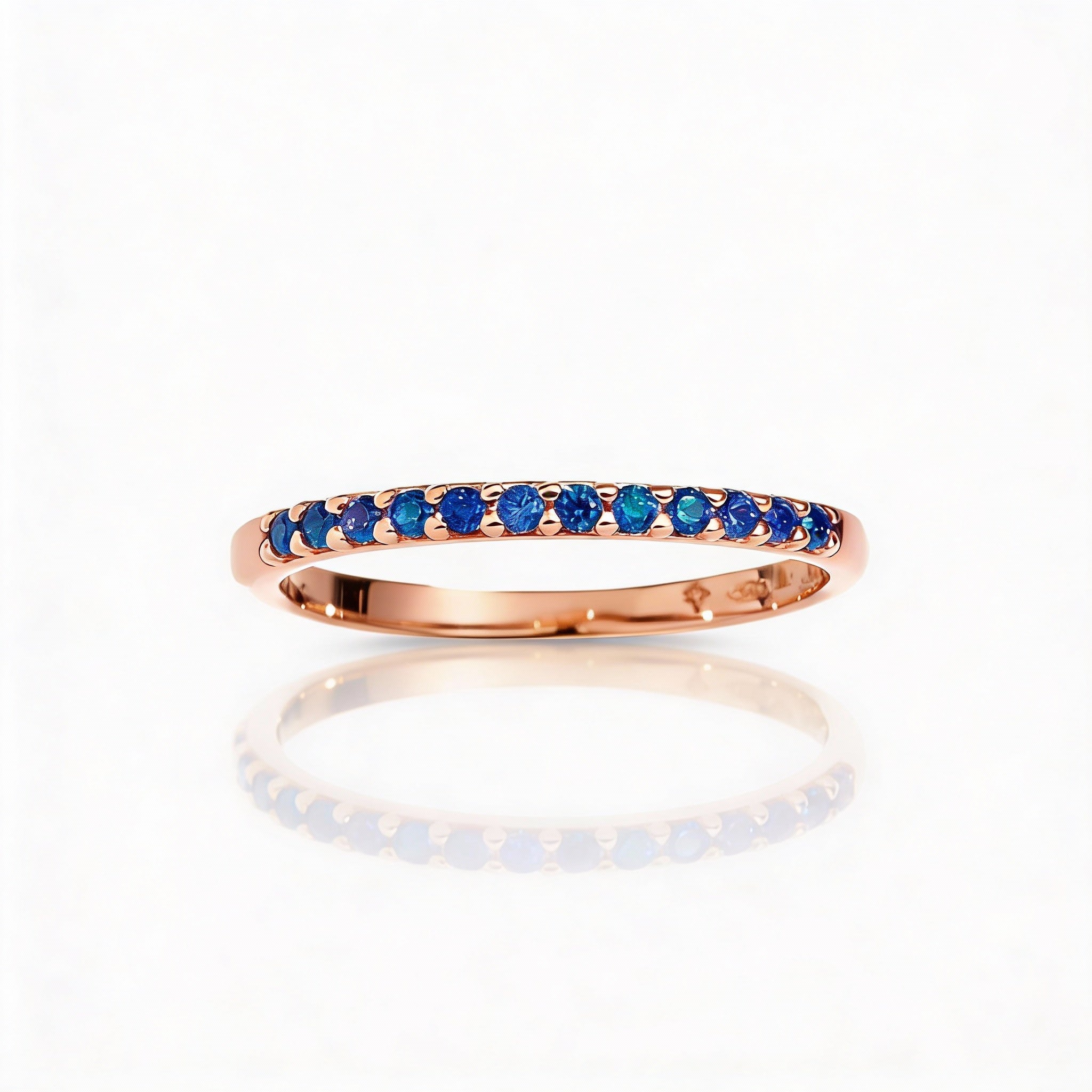 Anello Color Light Blue Rose Gold