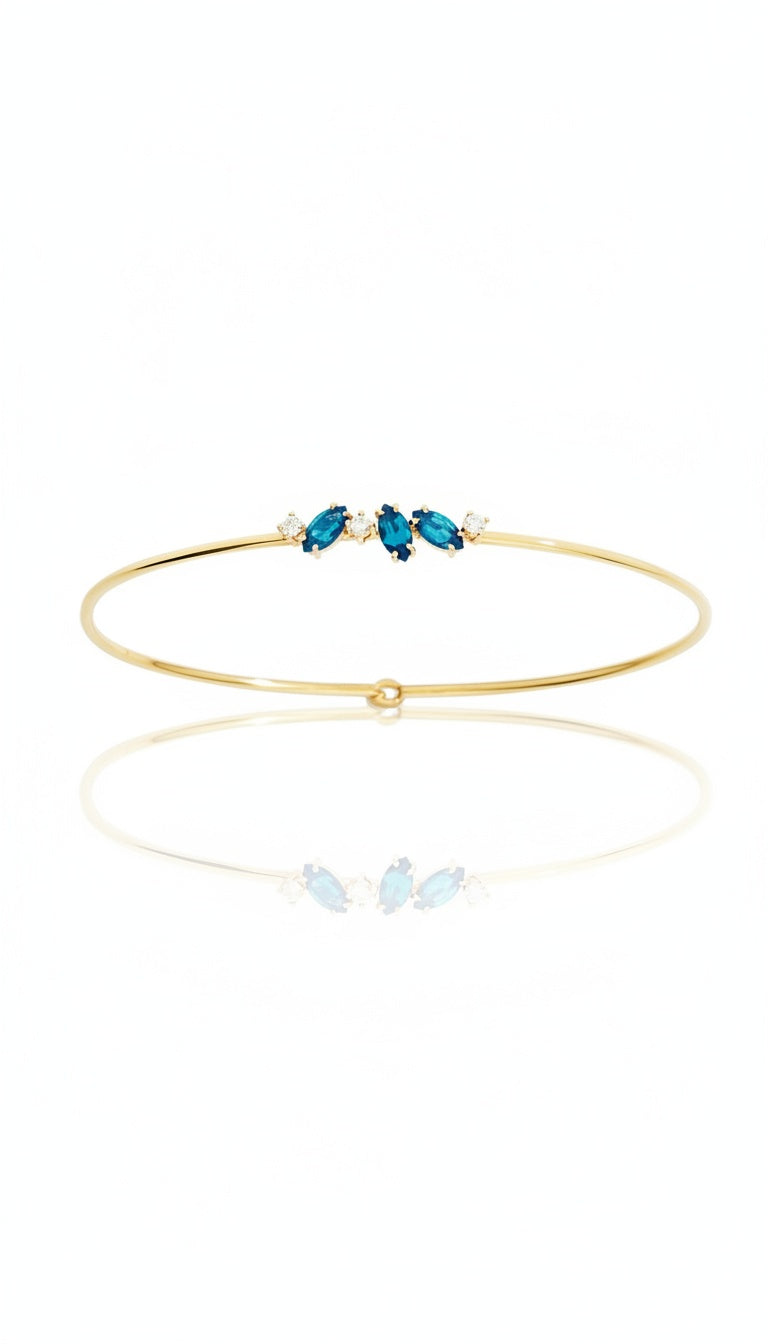 Bracciale  Trilogy Marquise Light Blue