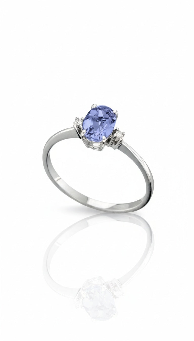 Anello Tanzanite Diamond