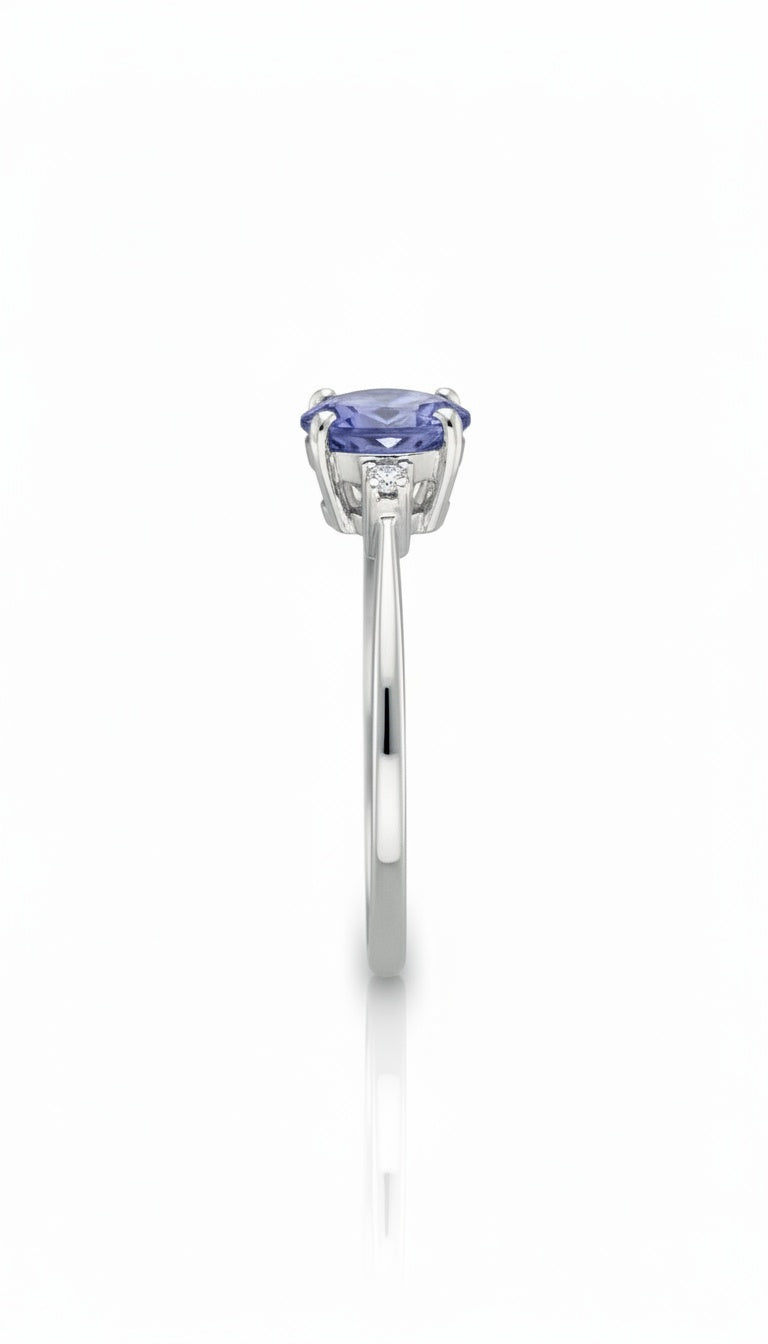 Anello Tanzanite Diamond