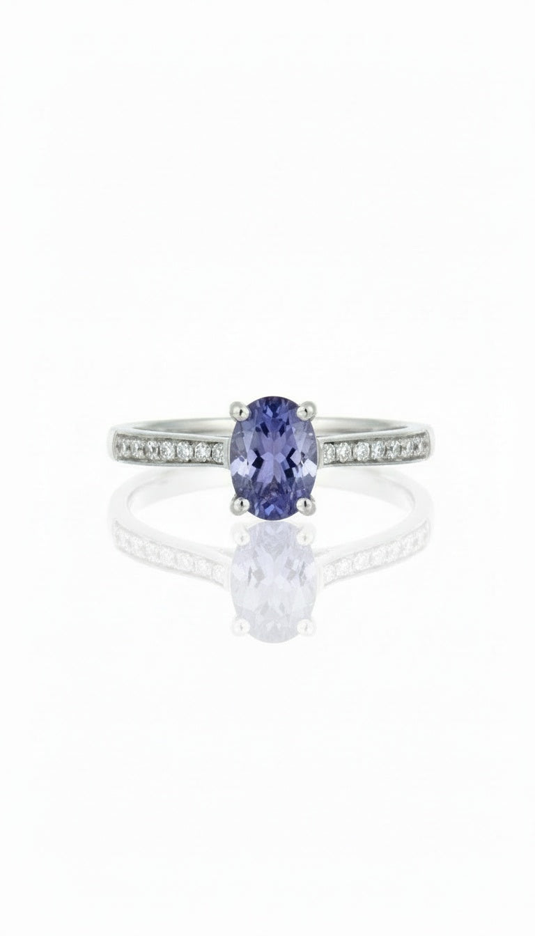 Anello Tanzanite Royal 6x8