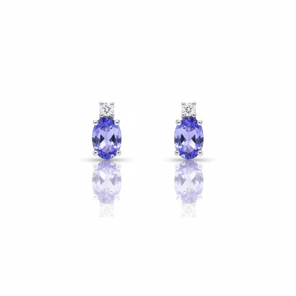 Orecchini Tanzanite Diamond