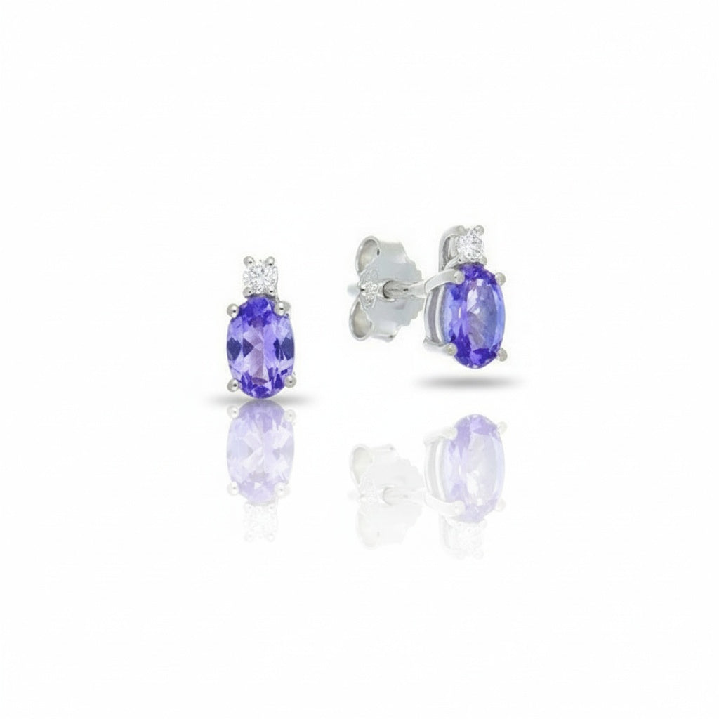 Orecchini Tanzanite Diamond