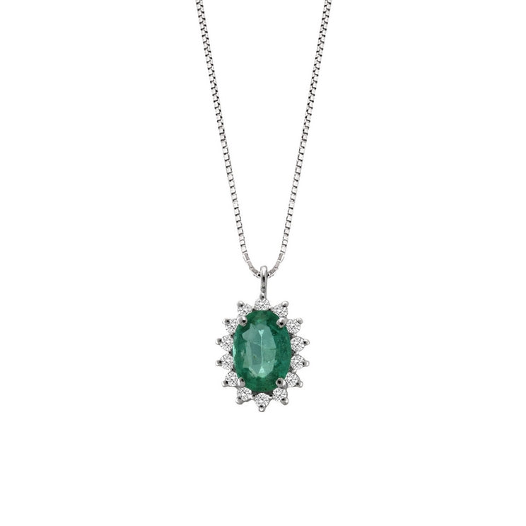 Collana Halo Emerald